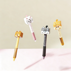 Stylos en plastique mignons – chats et chiens à visage changeant