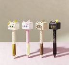 Stylos en plastique mignons – chats et chiens à visage changeant